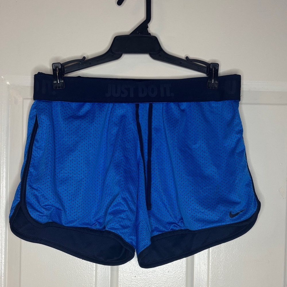 Nike Dri-FIT Navy and Royal Blue Athletic Mesh Shorts